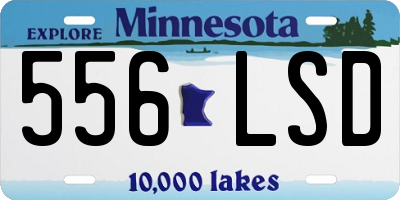 MN license plate 556LSD