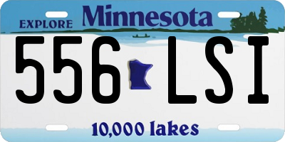 MN license plate 556LSI