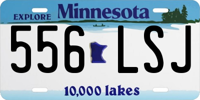 MN license plate 556LSJ