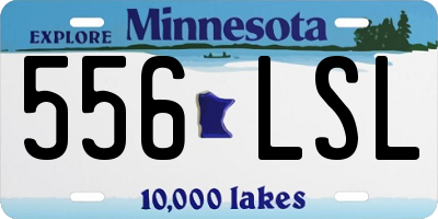MN license plate 556LSL