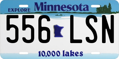 MN license plate 556LSN