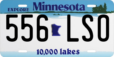 MN license plate 556LSO
