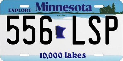 MN license plate 556LSP
