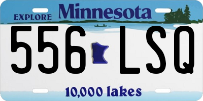 MN license plate 556LSQ