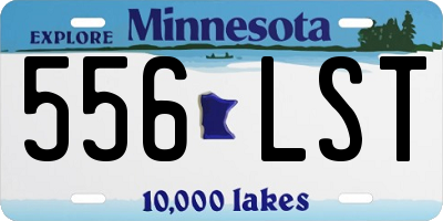 MN license plate 556LST