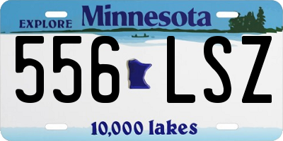 MN license plate 556LSZ