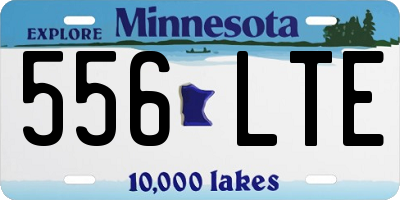 MN license plate 556LTE