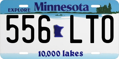 MN license plate 556LTO
