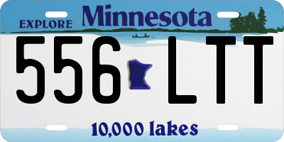 MN license plate 556LTT