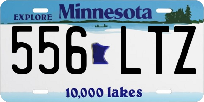 MN license plate 556LTZ