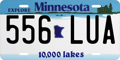 MN license plate 556LUA