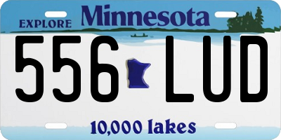 MN license plate 556LUD