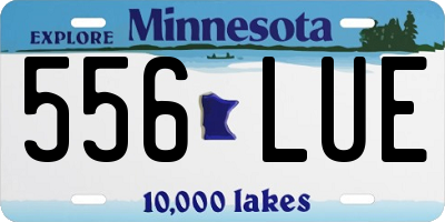MN license plate 556LUE