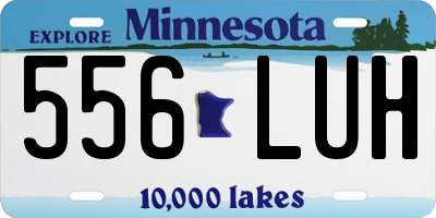 MN license plate 556LUH
