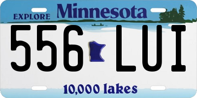 MN license plate 556LUI