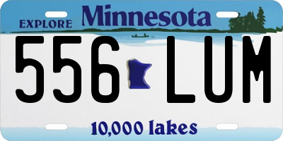 MN license plate 556LUM