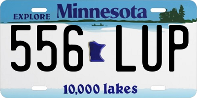 MN license plate 556LUP