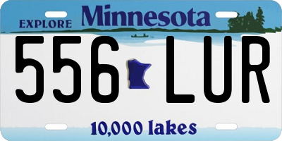 MN license plate 556LUR