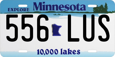 MN license plate 556LUS