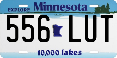MN license plate 556LUT