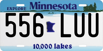 MN license plate 556LUU