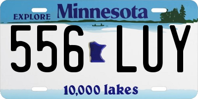 MN license plate 556LUY