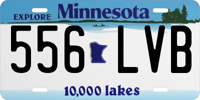 MN license plate 556LVB