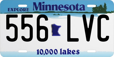 MN license plate 556LVC