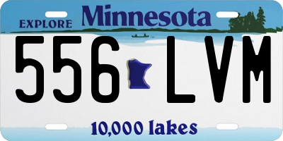 MN license plate 556LVM