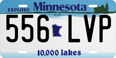 MN license plate 556LVP
