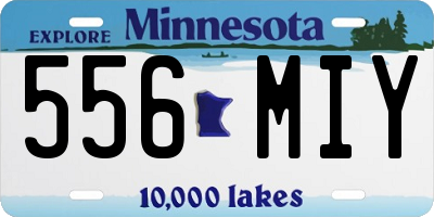 MN license plate 556MIY