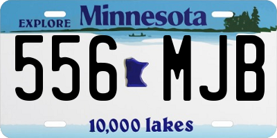 MN license plate 556MJB