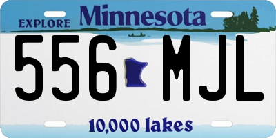 MN license plate 556MJL