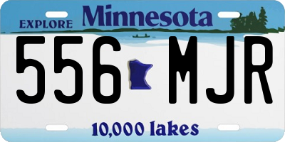 MN license plate 556MJR