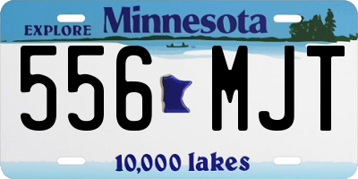 MN license plate 556MJT