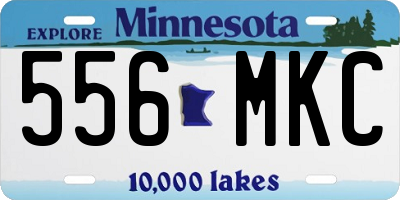 MN license plate 556MKC