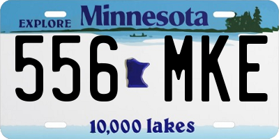 MN license plate 556MKE