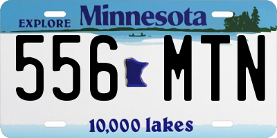 MN license plate 556MTN