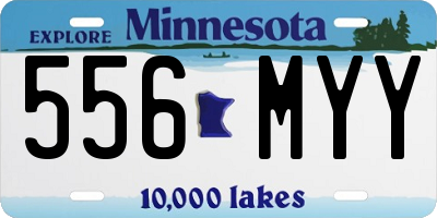 MN license plate 556MYY