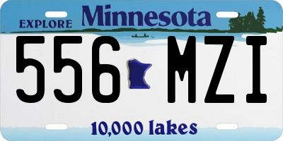 MN license plate 556MZI