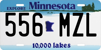 MN license plate 556MZL