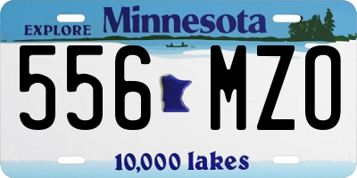 MN license plate 556MZO