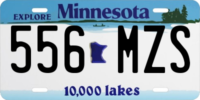 MN license plate 556MZS