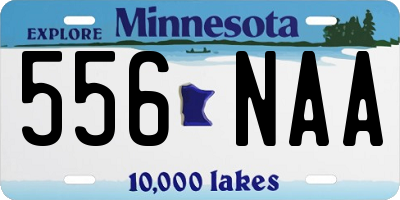 MN license plate 556NAA