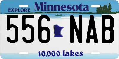 MN license plate 556NAB