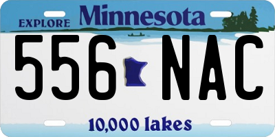 MN license plate 556NAC