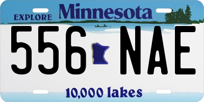 MN license plate 556NAE