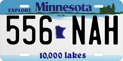 MN license plate 556NAH