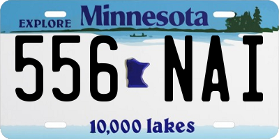 MN license plate 556NAI
