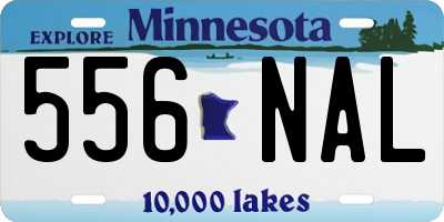 MN license plate 556NAL